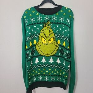 Green Grinch Christmas‎ Sweater NWT Size Large